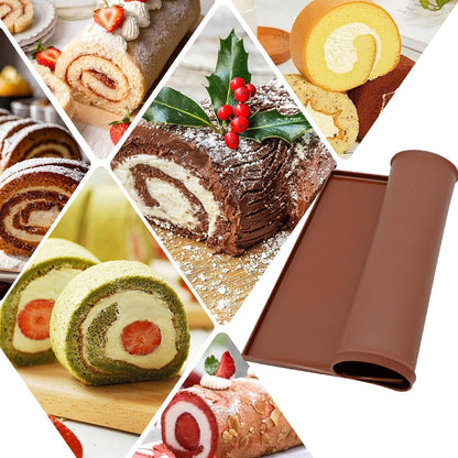 2x Silikon Backmatte mit Rand – Antihaft Backblech für Kuchen & Kekse