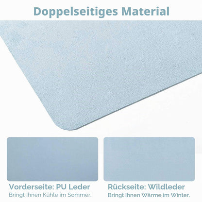 Schreibtischunterlage Graublau 120x43cm – Großzügige Schreibtischmatte