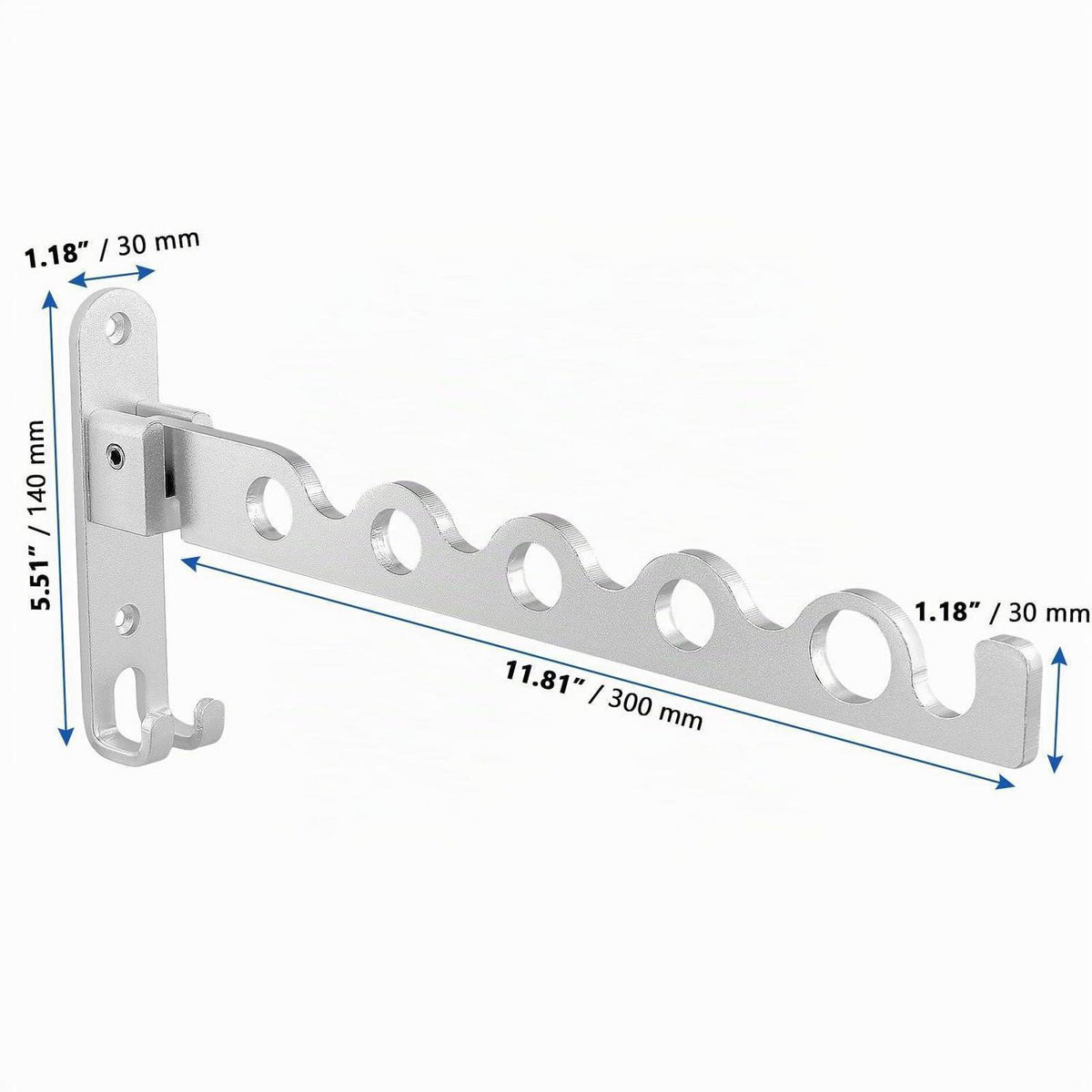 2er-Set Klappbare Wandhaken für Kleidung & Handtücher