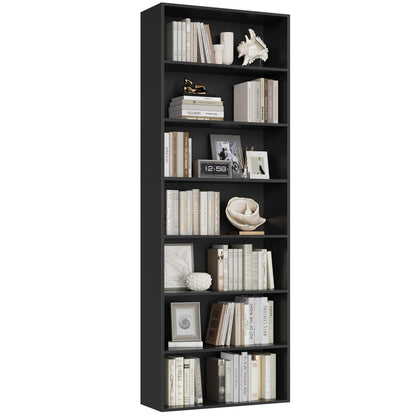 7-reihiges Bücherregal | Standregal für Wohnzimmer, Büro & Co.