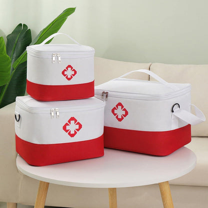 Reiseapotheke Tasche Wasserdicht mit Schulterriemen (Rot+Weiß)