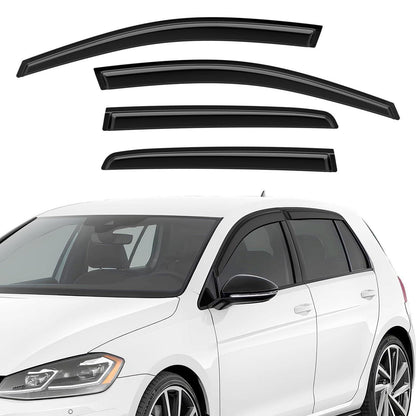 Windabweiser für VW Golf 7 (2014-2020) - 4tlg. Schwarz