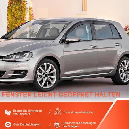 Windabweiser für VW Golf 7 (2014-2020) - 4tlg. Schwarz