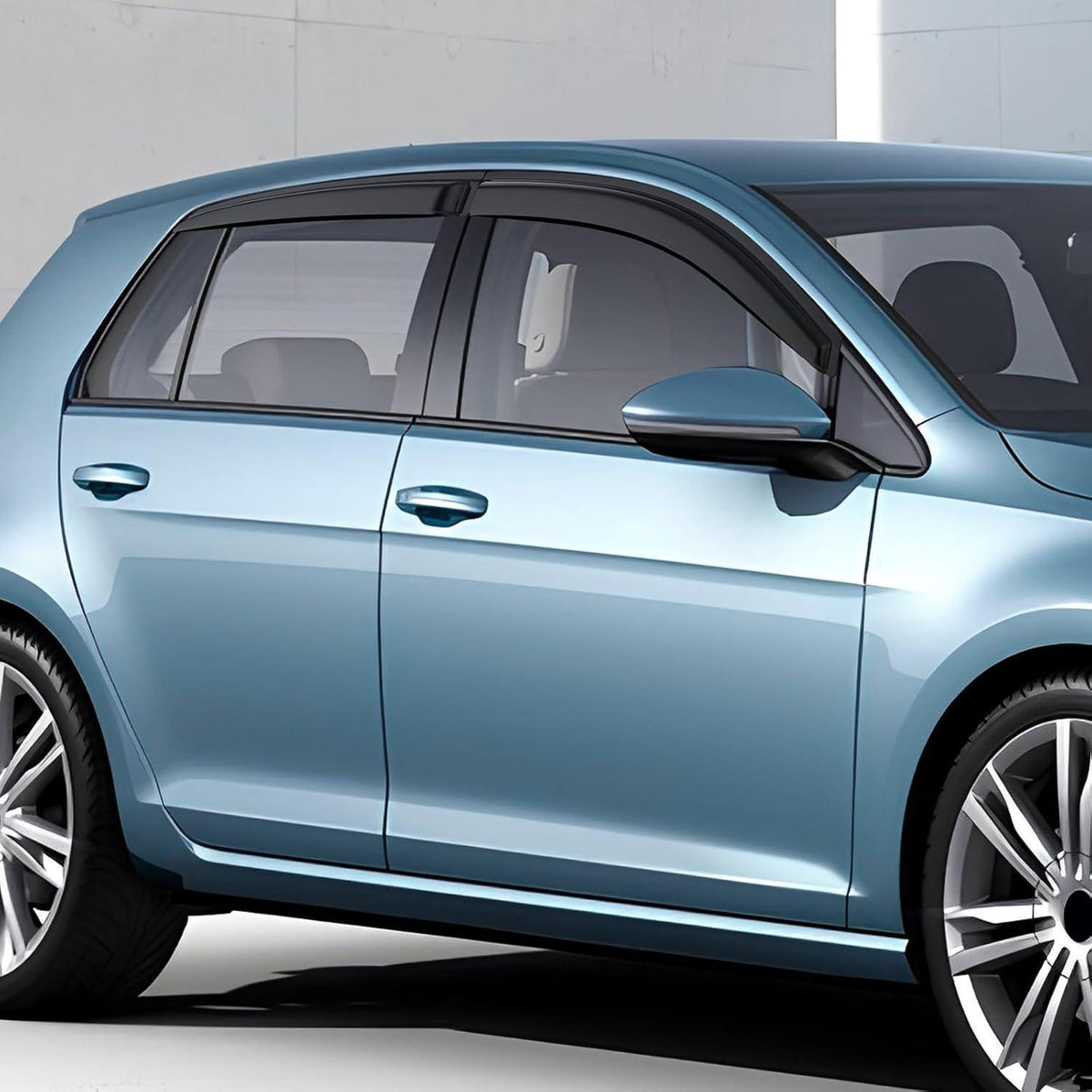 Windabweiser für VW Golf 7 (2014-2020) - 4tlg. Schwarz
