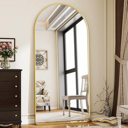 Ganzkörperspiegel Bogen Gold – 171 x 76 cm, Stand- & Wandspiegel