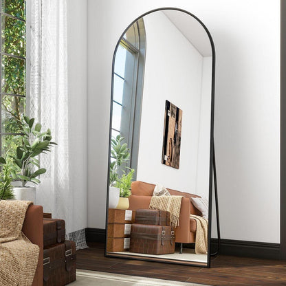 Ganzkörperspiegel Bogen Schwarz – Stand- & Wandspiegel 171x76cm