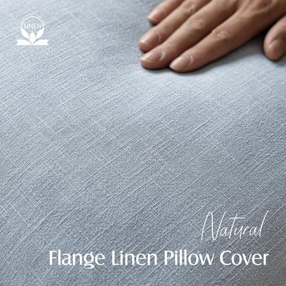 Leinen Kissenbezüge 2er Set Himmelblau 45x45 cm Boho Deko