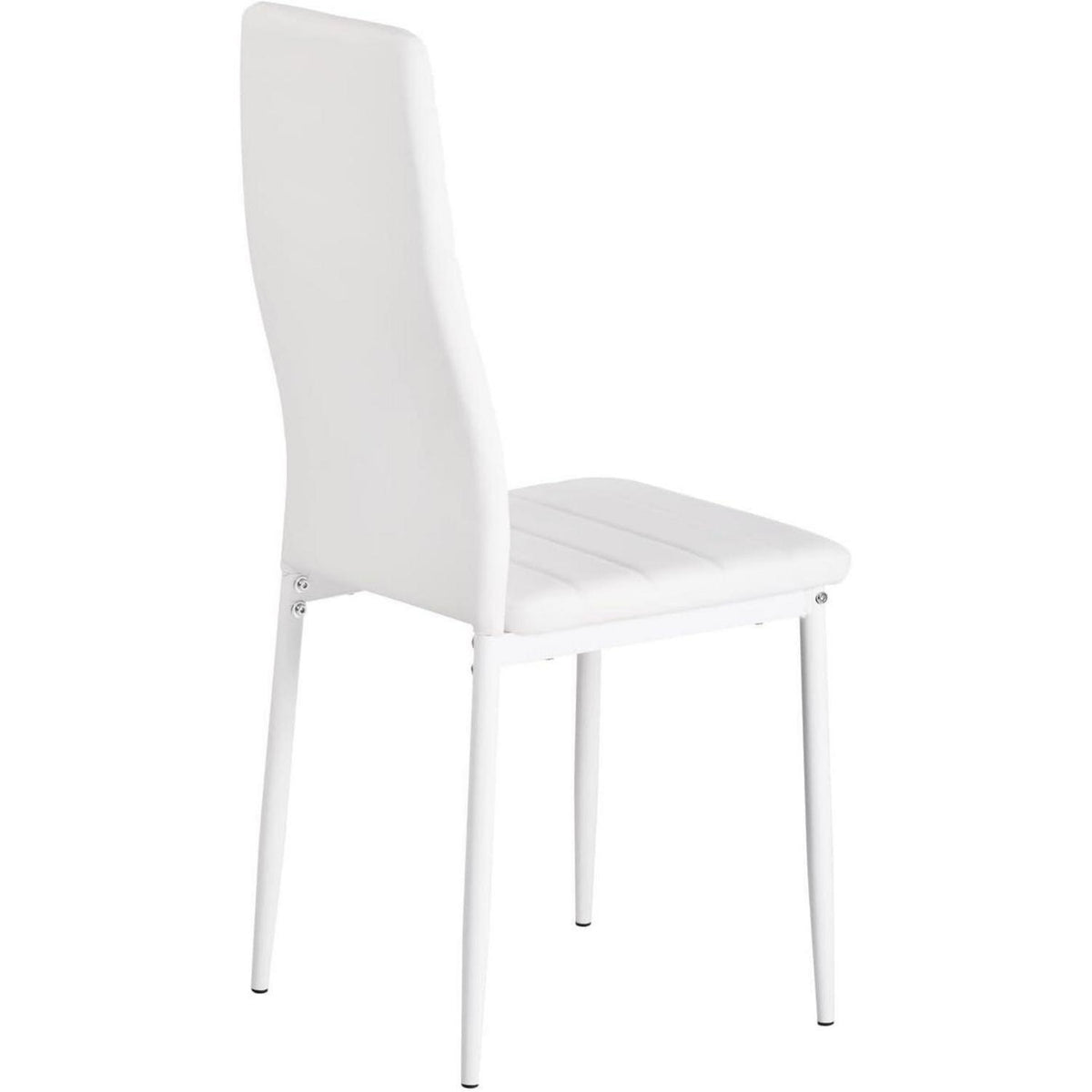 Esszimmergruppe Eiche-Schwarz 160cm mit 4 Stühlen in Lederoptik