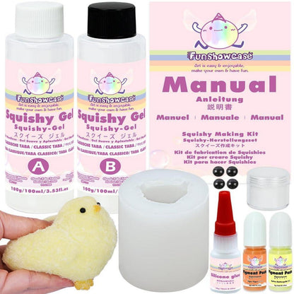 DIY Küken Squishy Set – Flüssigsilikon Basteln