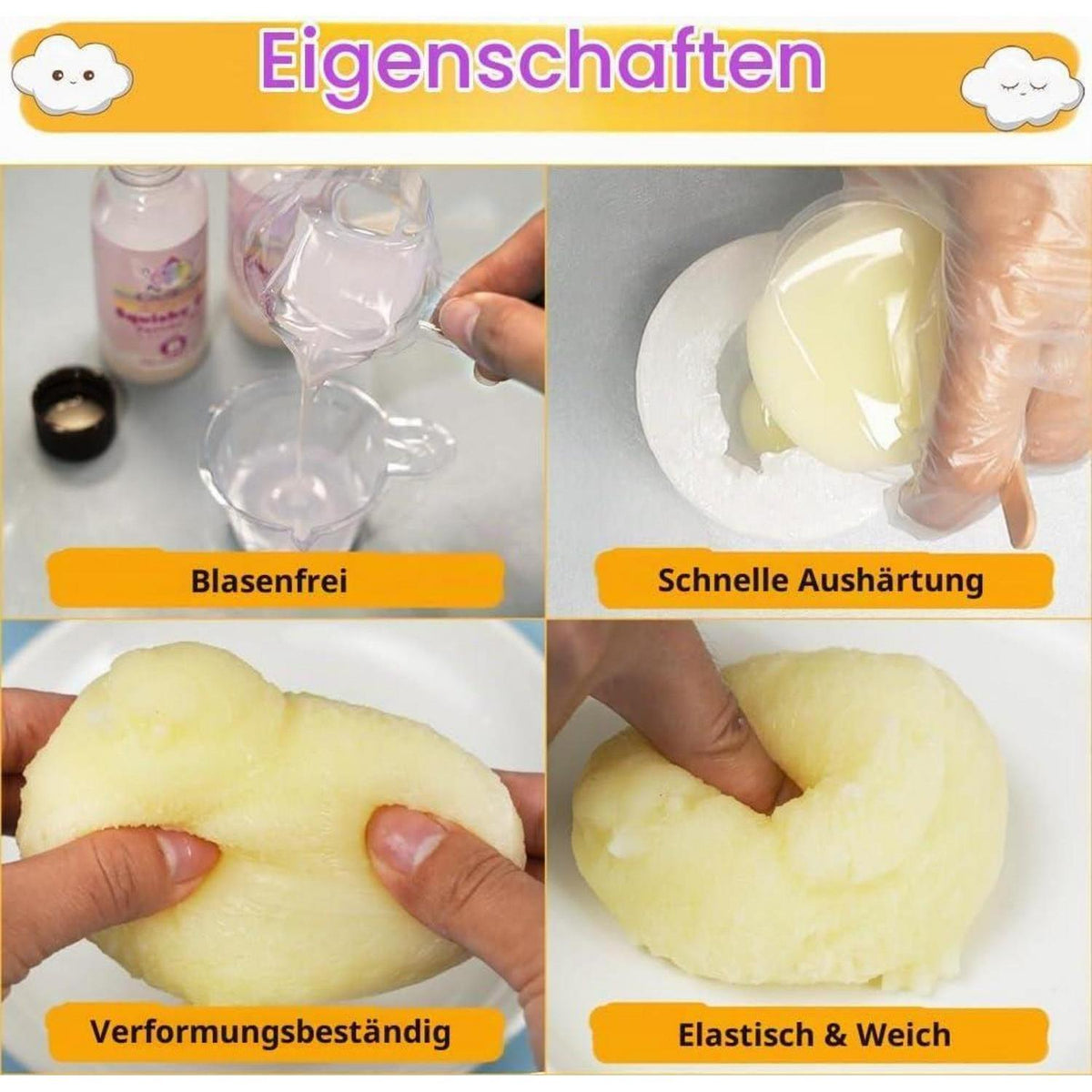 DIY Küken Squishy Set – Flüssigsilikon Basteln