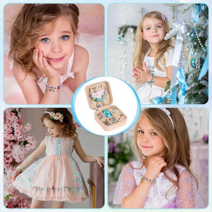 Bastelset Schmuck für Mädchen ab 6 Jahre, Armbänder selber machen