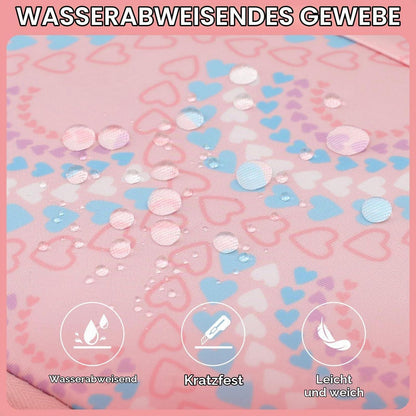 Kinderrucksack mit Rollen Rosa – Schulrucksack Trolley für Mädchen