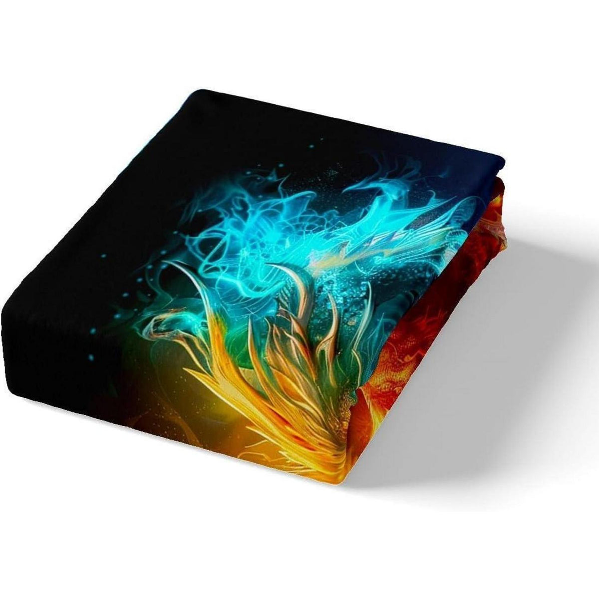 Kinder Bettwäsche Set Drache 135x200cm - Gelb Blau