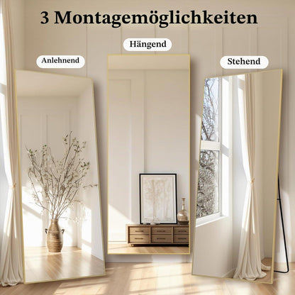 Ganzkörperspiegel 165x60cm – Stehspiegel für Schlafzimmer & Wohnzimmer