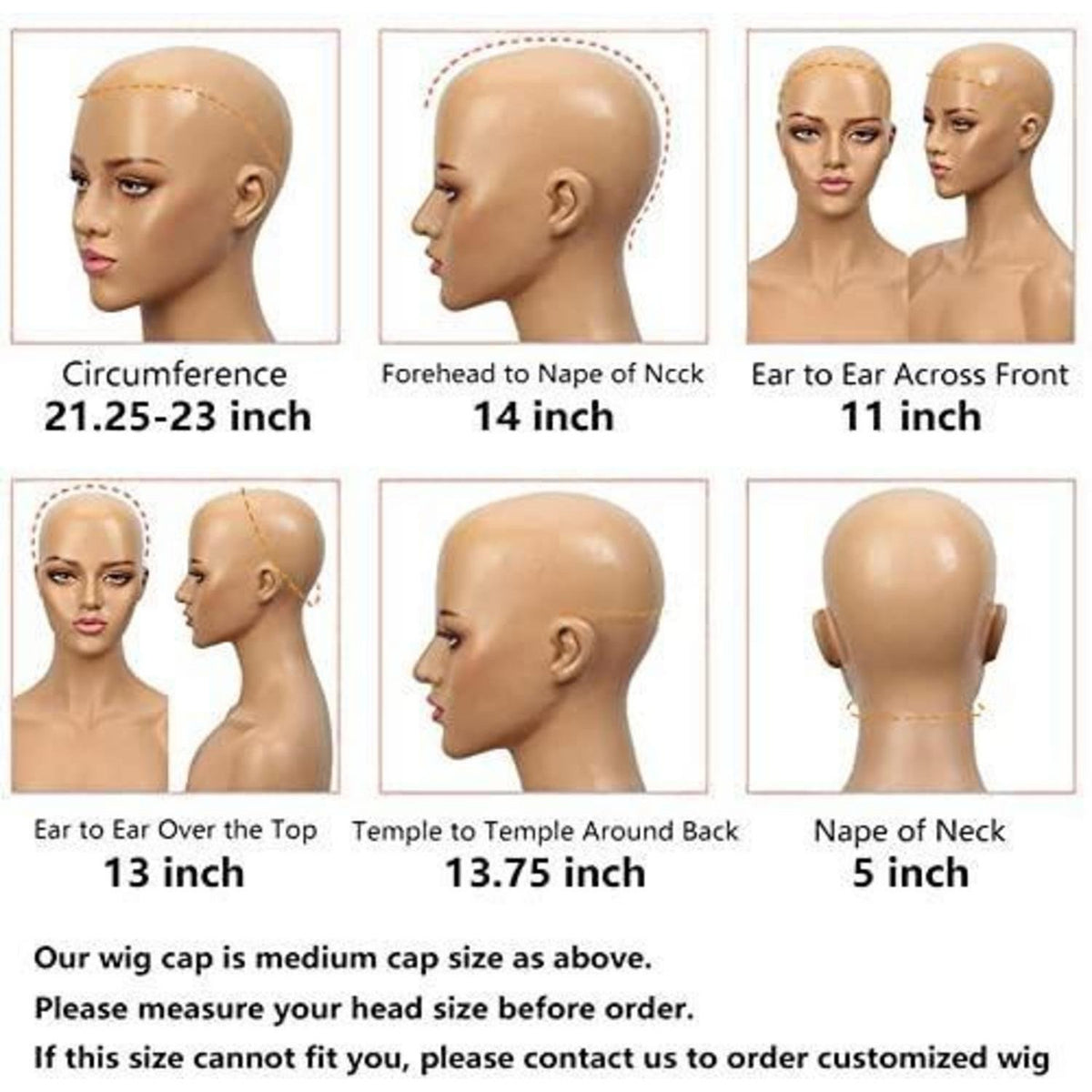 Rötlichbraune Body Wave Lace Front Perücke Echthaar mit Babyhaar 65cm
