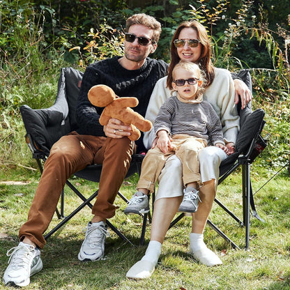 Luxus Camping Sofa für 2 Personen, 320kg belastbar, gepolstert, faltbar