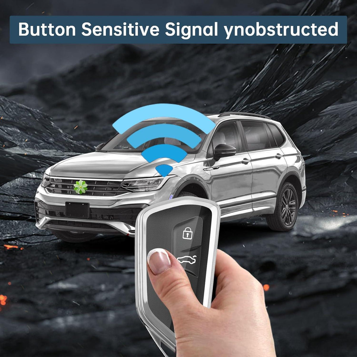 Schlüsselhülle VW Tiguan 3 & Passat B9 2024-2027 TPU Schutzhülle