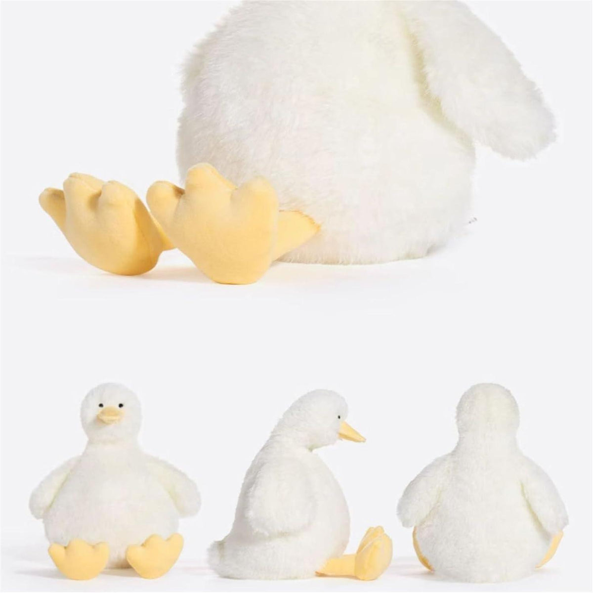 Große Gänse Plüschtier - Kuscheliges Stofftier 30cm Weiß