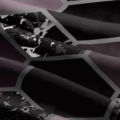 3D Bettwäsche Set Schwarz Grau Geometrie 135x200cm