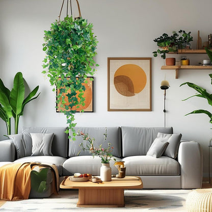 Künstlicher Efeu 120cm - Hängepflanze für Wand & Deko