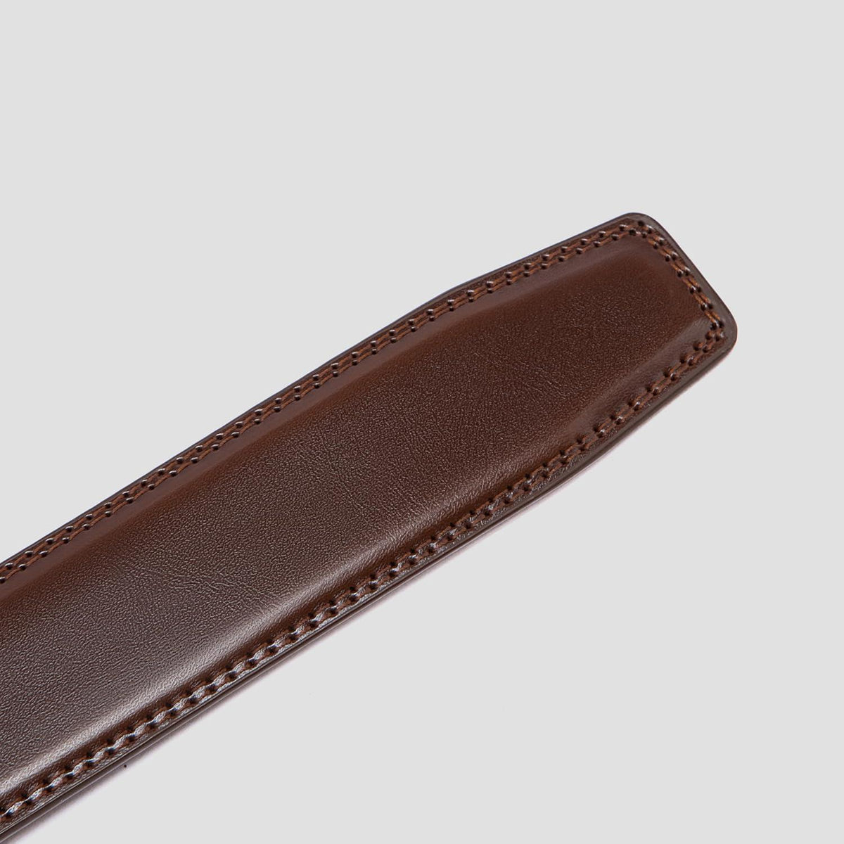 Automatik Gürtel Herren, 35mm Breit, Verstellbar, Dunkelbraun in Lederoptik