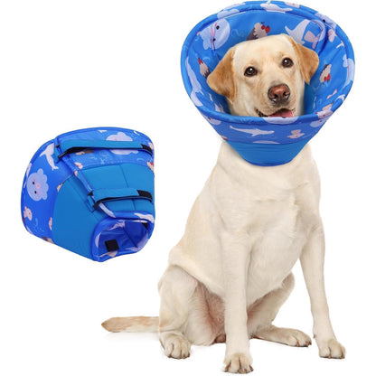 Hundekragen Leckschutz Weich Dunkelblau L