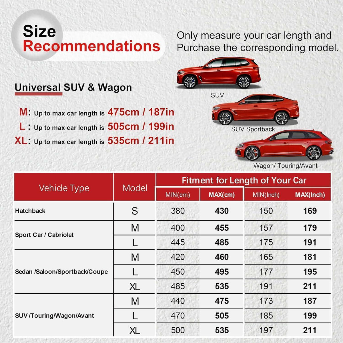 Autoabdeckung Innen Stretch SUV | Atmungsaktiv & Staubdicht