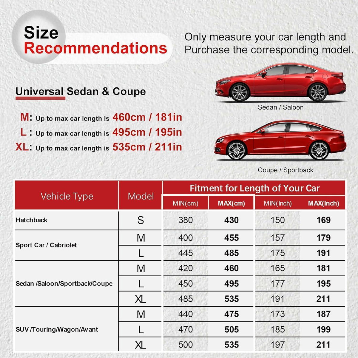 Premium Autoabdeckung Innen Stretch Limousine M