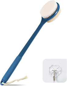 Rückenbürste Dusche Nass Trockenbürste 42 cm langem Griff natürliche
