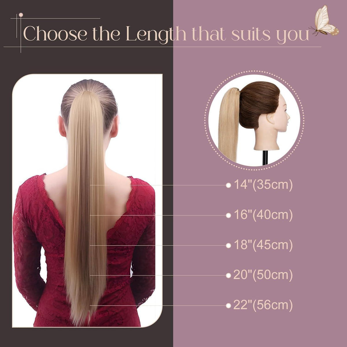 Remy Echthaar Zopf Extension Blond 50cm – Schnell & Einfach