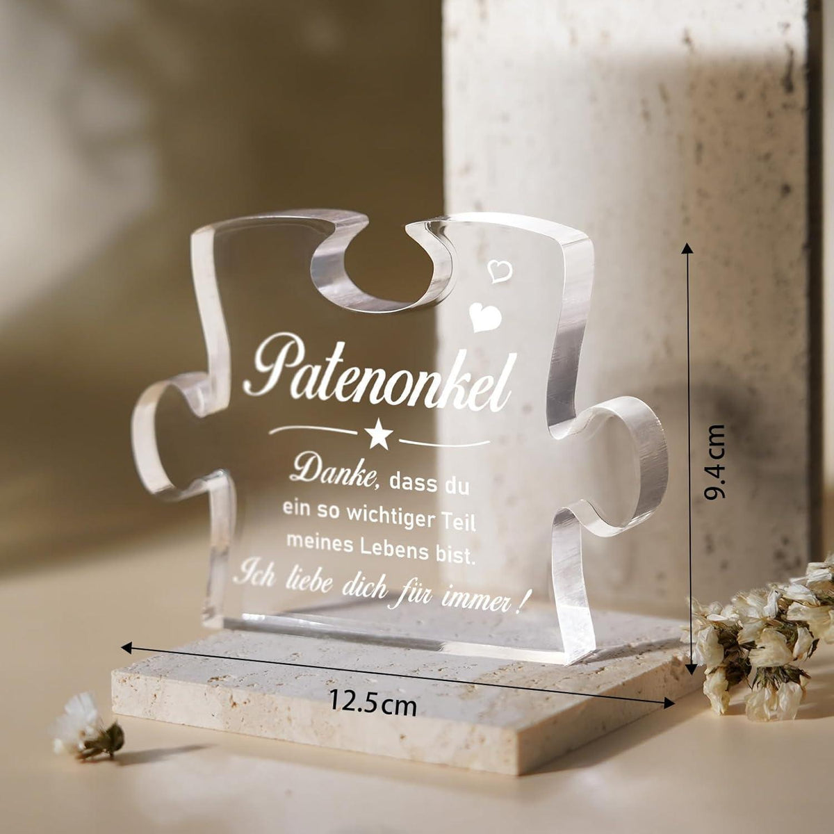 Acryl Puzzle für Patenonkel – Hochwertiges Dankeschön Geschenk