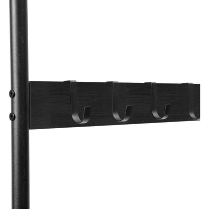Handtuchleiter Schwarz – 5 Haken, 60x177cm – Bad & Flur