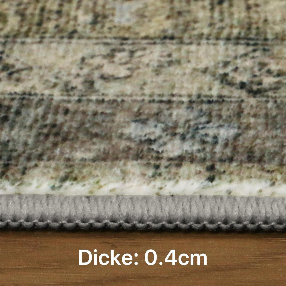Vintage Teppich Wohnzimmer 160x230 cm – Kupferbraun