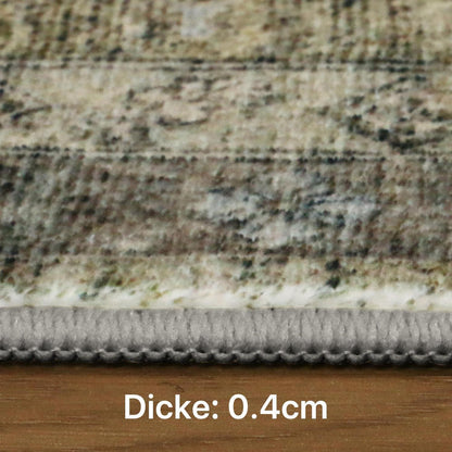 Vintage Teppich Wohnzimmer 160x230 cm – Kupferbraun