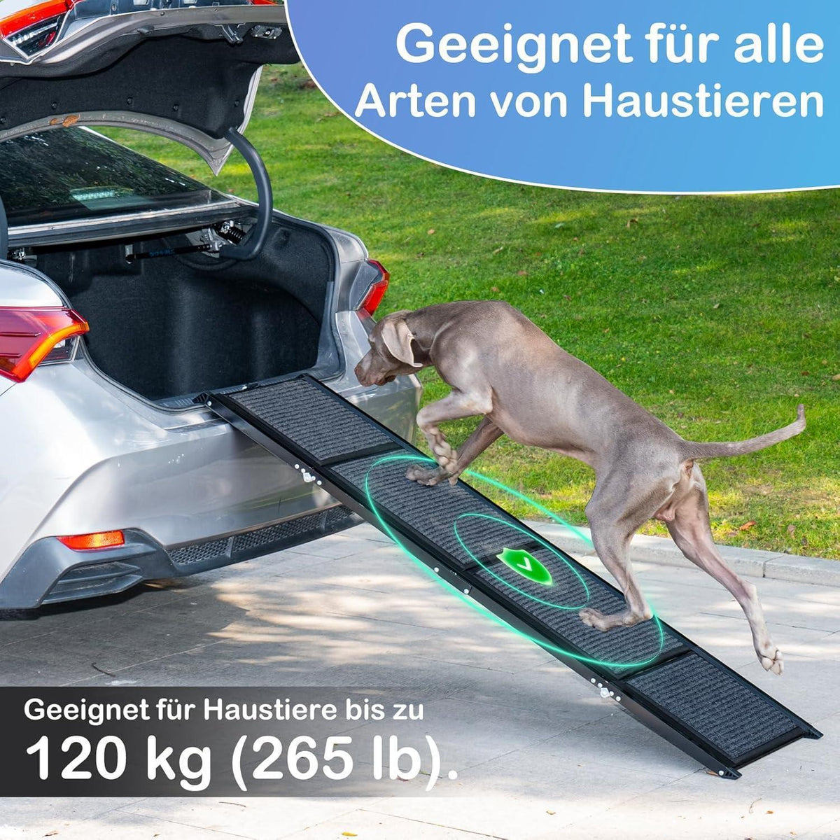 Zusammenklappbare Hundetreppe für Auto – 160cm, Robust & Sicher