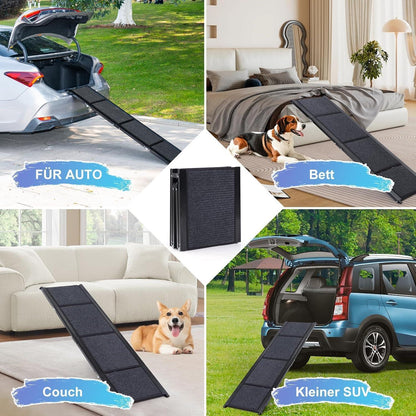Zusammenklappbare Hundetreppe für Auto – 160cm, Robust & Sicher