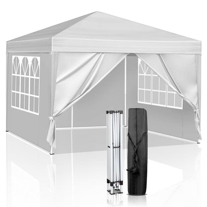 3x3m Pop-up Pavillon mit 4 Seiten – UV-Schutz & Wasserdicht