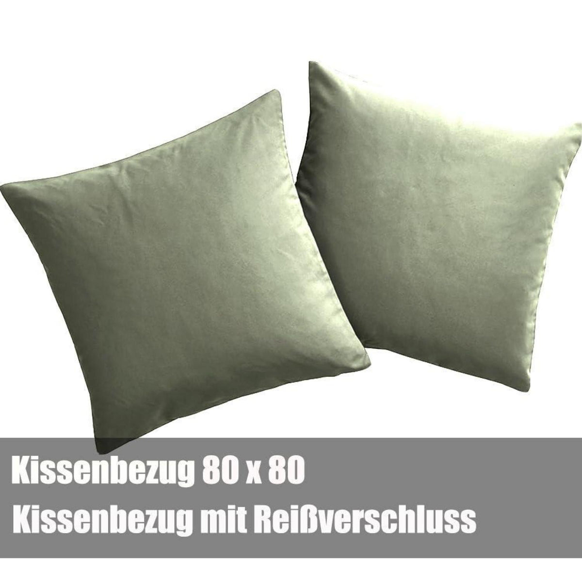Bettwäsche-Set 180x200 Salbeigrün – Mikrofaser, Bügelfrei