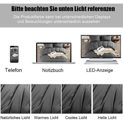 Kissenbezüge 40x70 2er Set Anthrazit Mikrofaser mit Reißverschluss