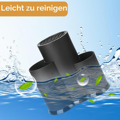 3in1 Messerblock Schwarz | Messerhalter für Küche & Utensilien