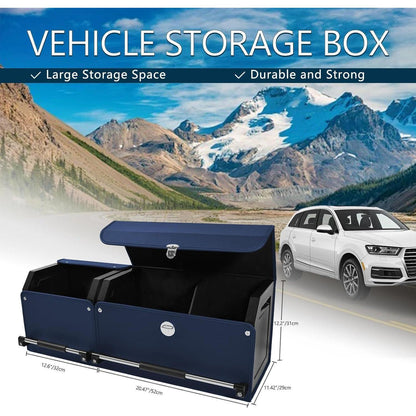 Auto Kofferraum Organizer mit Deckel & Griff – Blau