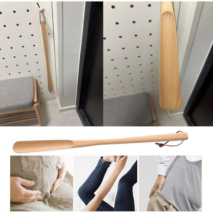 Holzschuhlöffel 70cm – Ergonomisch für Senioren & Schwangere