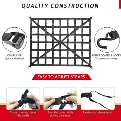 Gepäcknetz für LKW & Anhänger – 106x127cm Ladungssicherung