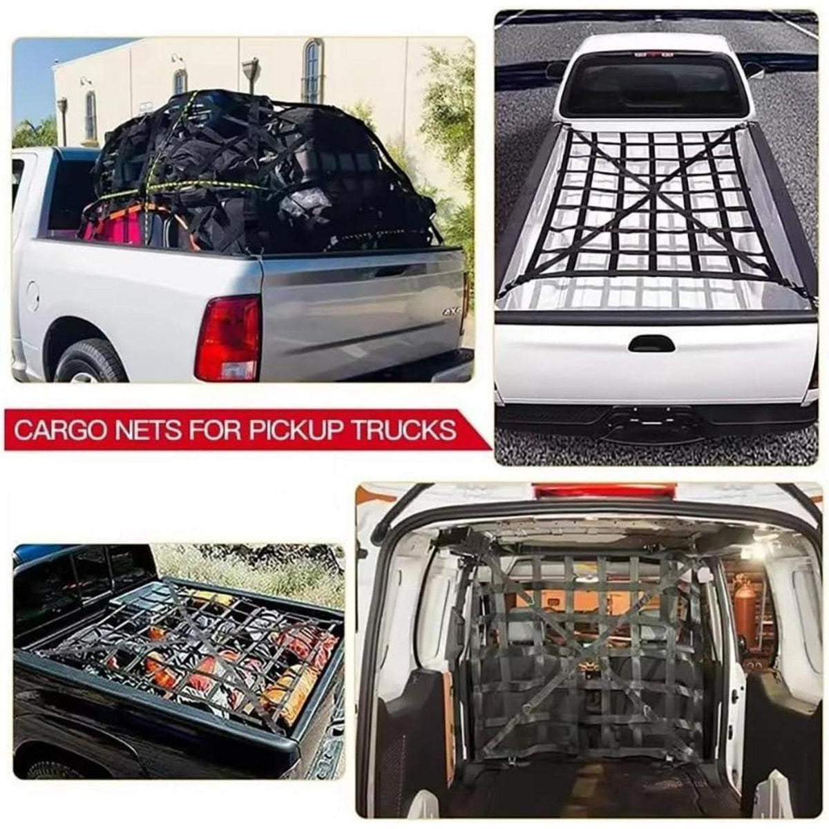 Gepäcknetz für LKW & Anhänger – 106x127cm Ladungssicherung