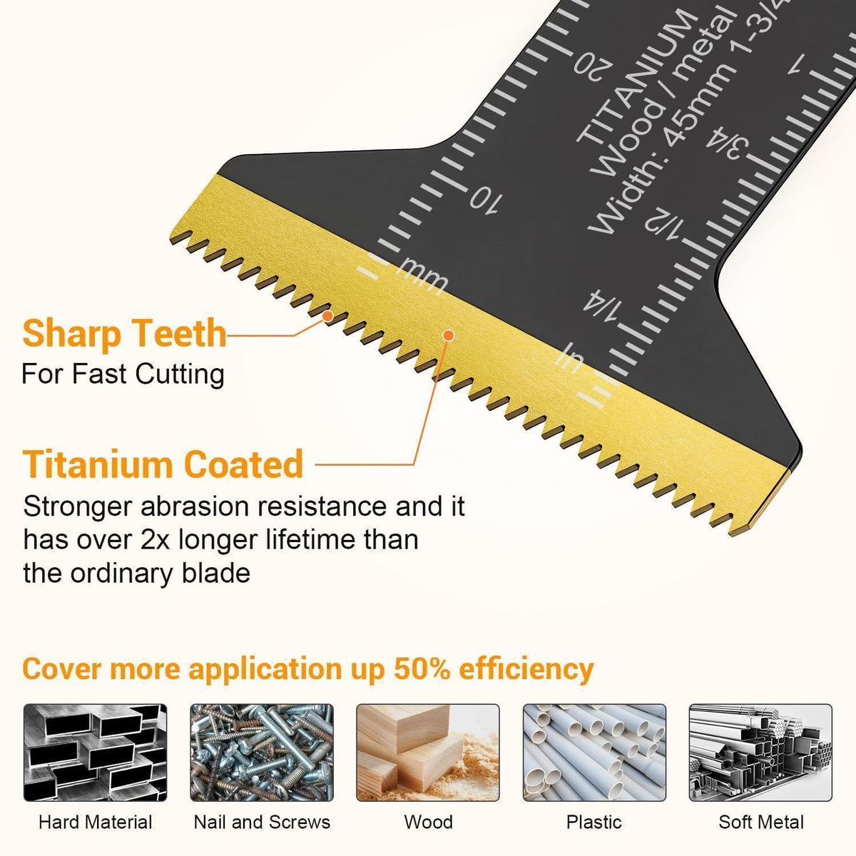 37tlg. Oszillierwerkzeug Sägeblatt Set für Holz & Metall