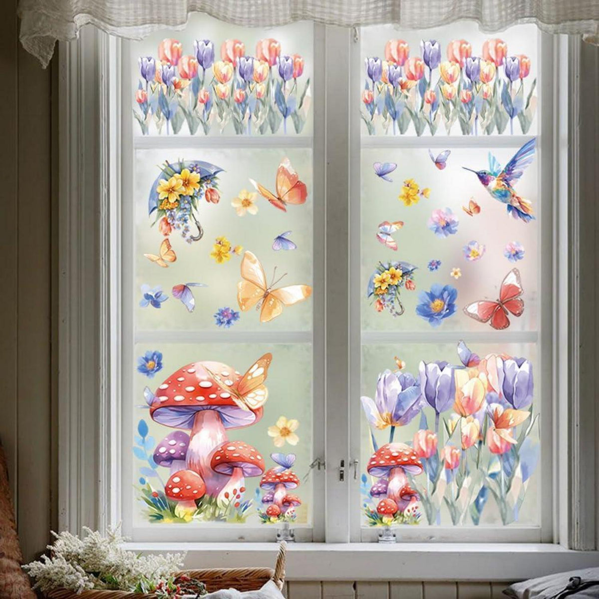 Fensterbilder Frühling 9 Blatt – Schmetterlinge Deko