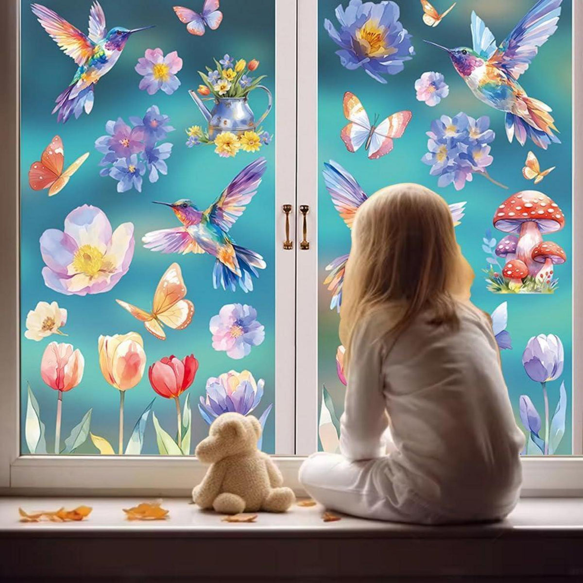 Fensterbilder Frühling 9 Blatt – Schmetterlinge Deko