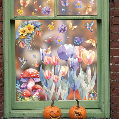 Fensterbilder Frühling 9 Blatt – Schmetterlinge Deko