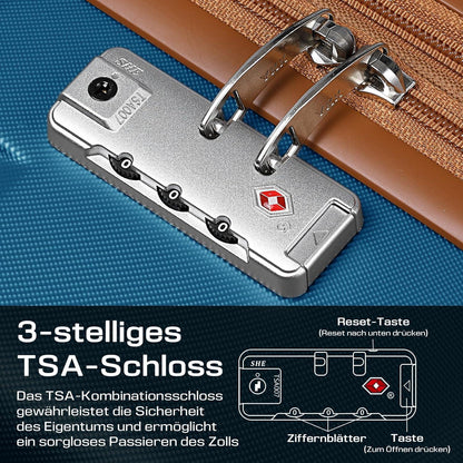 Joyway ABS Hartschalen Kofferset 4 Rollen TSA Schloss Erweiterbar