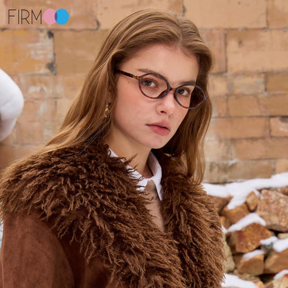Blaulichtfilter Brille oval Tortoise – Schutz vor Kopfschmerzen
